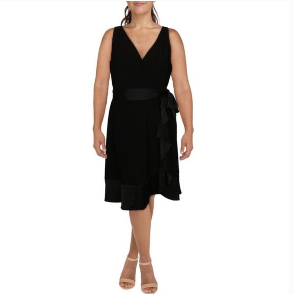 Lauren Ralph Lauren - Nicolay Faux Wrap Formal Cocktail Party Dress - NWT